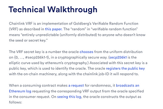 How Chainlink VRF guarantees randomness