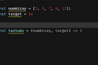 Solving the twoSums Algorithm