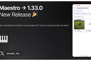 What’s New in Maestro: 1.33.0