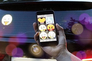 emoji car display