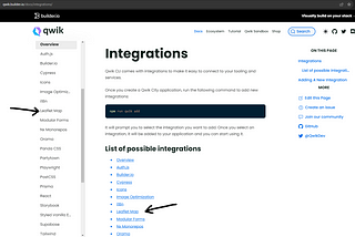 Qwik — Integraciones