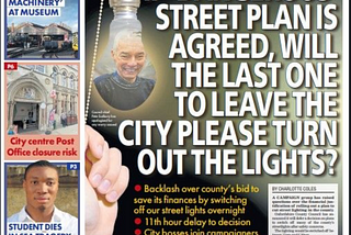 Oxford Mail takes inspiration from The Sun as it takes firm position on lighting plan