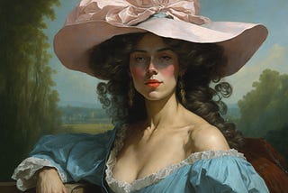 Portrait inspired by Madame Vigée Le Brun — generated by Leonardo AI
