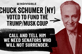 We need real leadership. Schumer must step aside.
