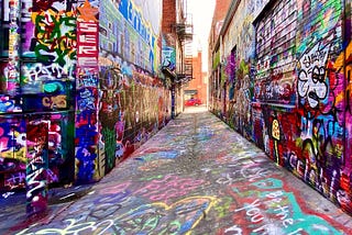 Graffiti Alley, Baltimore, MD taken November of 2024.