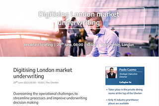 Digitising London market underwriting
