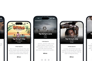 Apple Music monthly recap of your top songs — a case study