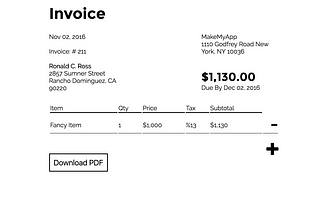 Great tool: Free Online Invoice PDF Creator