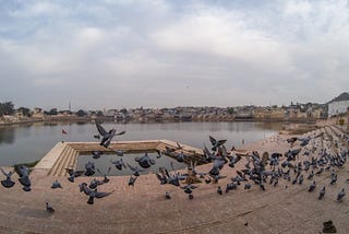 Sunset point, Pushkar Lake