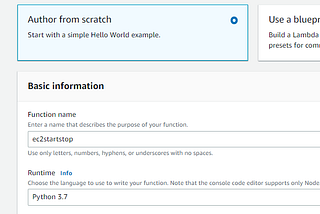 AWS EC2 Instance Start/Stop from Lambda (python)