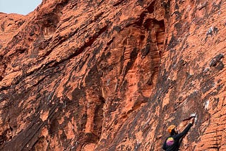 climbing trip in red rocks
