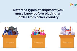 A glossary of types of shipment for international customers