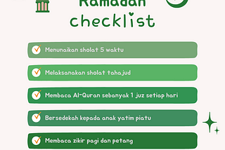 Ramadan checklist | Gus Atho 2022