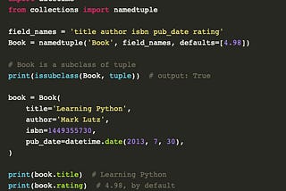Dataclasses in Python