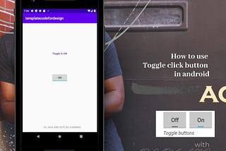 Toggle click button in from java android application — Java Android