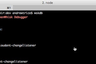 Using the new OpenWhisk Debugger