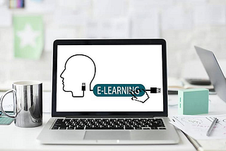 A computer loaded with e-learning software. Education technology will only be as good as the theory of learning behind it.