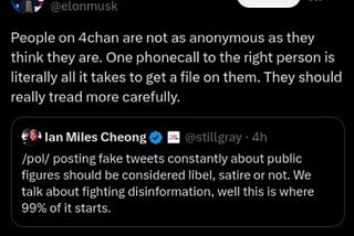 Elon Musk Battles 4Chan: This Will Probably Not End Well