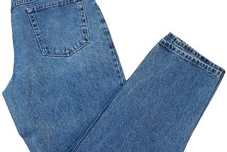 An image of a folded Brittania jean
