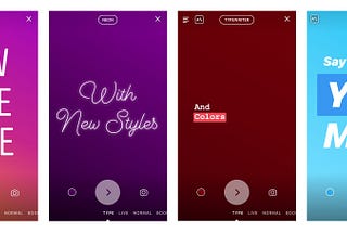 Building Type Mode for Stories on iOS and Android