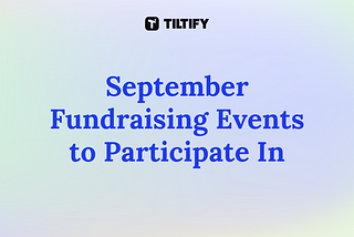 Fundraising Events: September 2023