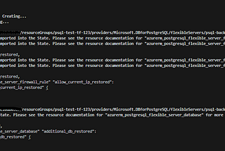 Managing Terraform State while using Azure PostgreSQL Flexible Server Point-in-Time Recovery