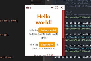 Electron Seamless Title Bar with Svelte and Tailwind