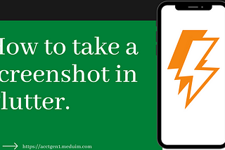 How to take a screenshot in Flutter.