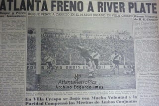 Atlanta v. River Plate, 1961