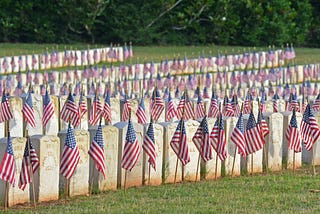 Andersonville’s Civil War Graves on Memorial Day 2013. Public domain image from nps.gov.