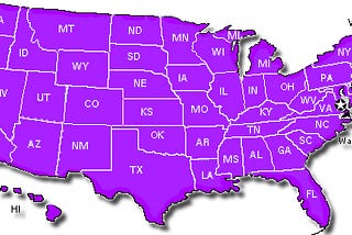 50 PURPLE STATES