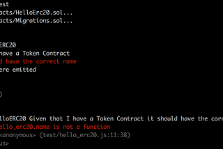 Test Driving an Ethereum Solidity Contract — Iteration 1 : Token Metadata