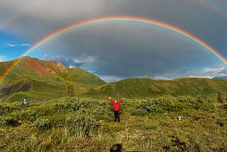 Love, the rain. Life, the rainbow!