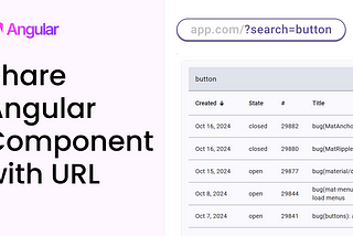 Video: How to share an Angular Component with URL