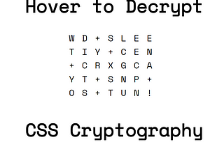 Scytale Cryptography in CSS