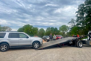 The tow truck driver was so sweet. He made a miserable situation better.