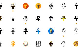 When symbols become icons and icons become symbols