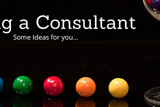 Hiring a Consultant