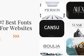 17 Best Fonts For Websites For 2024