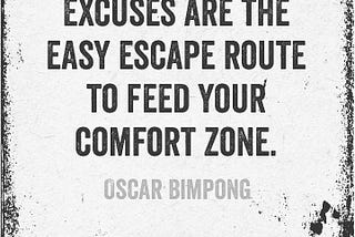 2018 feed your comfort zone with actions as that is the only to disturb that comfortable experience…