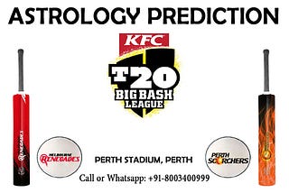 Perth Scorchers vs Melbourne Renegades Prediction