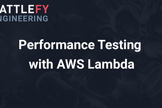 Performance testing with AWS lambda