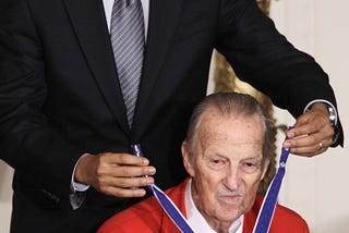 February 15, 2011 — Stan Musial awarded the Presidential Medal of Freedom