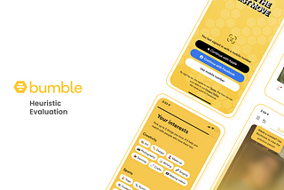 Heursitic evaluation of bumble banner