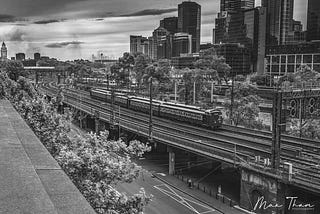 Photographing: Flinders Street Viaduct.