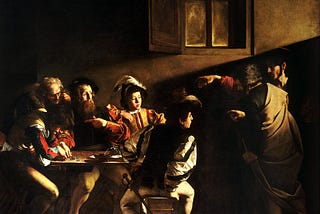 Caravaggio, The Calling of Saint Matthew, 1600