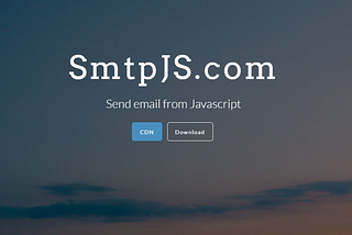 Send E-mails in javascript with SMTP.JS(Detailed Guide)