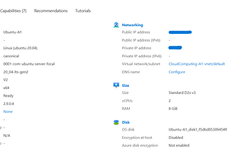 Creating and accessing the Linux VM on Azure Cloud