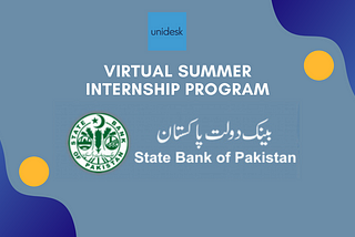 VIRTUAL SUMMER INTERNSHIP PROGRAM 2021| STATE BANK OF PAKISTAN |