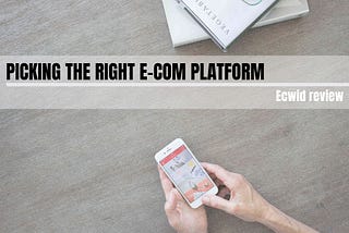 Ecwid is not worth it as an e-com platform